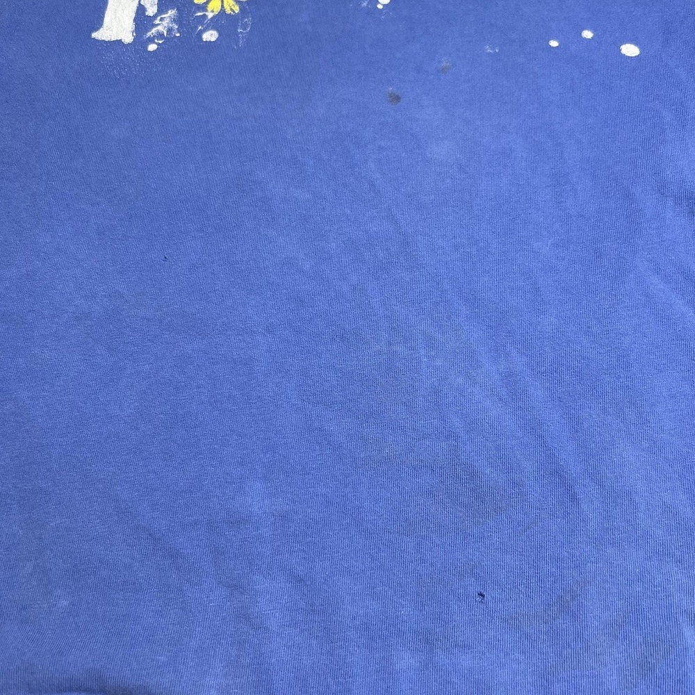 Vtg Polo Ralph Lauren Boys M 10-12 Lizard Graphic Blue Tee Single Stitch *Flawed - Picture 3 of 5